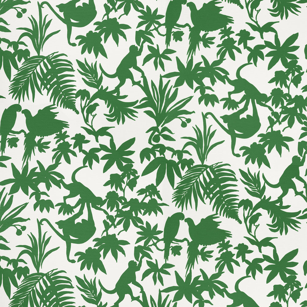 Thibaut Wallpaper St. Kitts Green T15862  Wallpaper Paper Backed Vinyl Wallpaper  U.S.A </p><p>Repeat: H: , V: 36  (91.44 cm) 27 in  (68.58 cm) - My Fabric Connection -