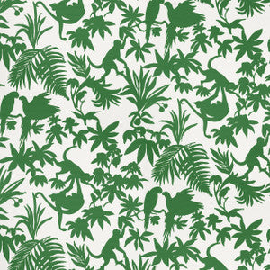 St. Kitts Green T15862 by Thibaut Wallpaper