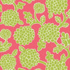 NIKKO - Raspberry and Green by Thibaut Wallpaper