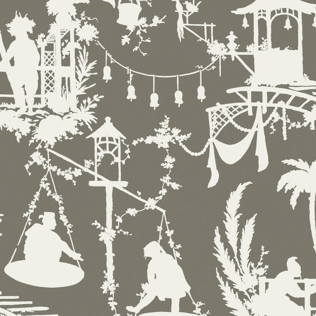 SOUTH SEA - Grey by Thibaut Wallpaper