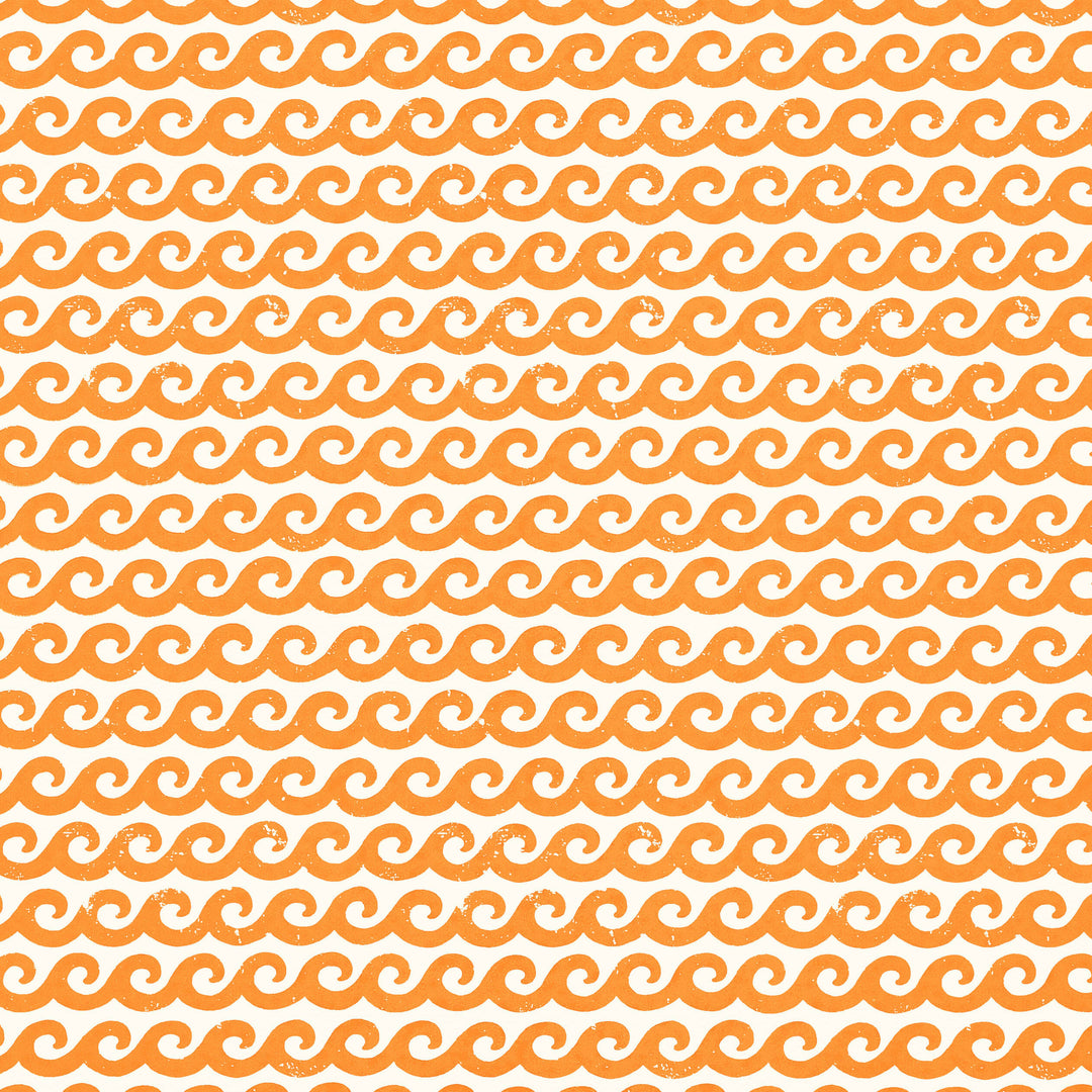 SHORE THING - Tangerine by Thibaut Wallpaper
