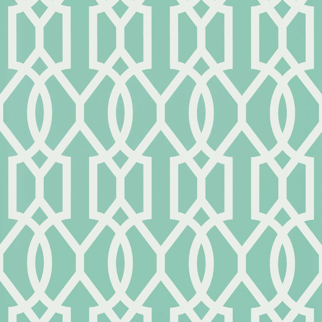 DOWNING GATE - Turquoise by Thibaut Wallpaper