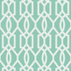 DOWNING GATE - Turquoise by Thibaut Wallpaper