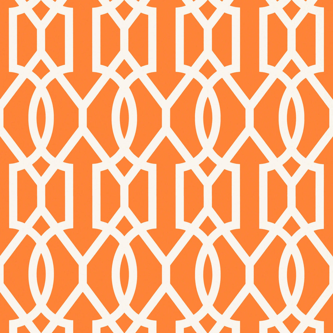 DOWNING GATE - Tangerine by Thibaut Wallpaper