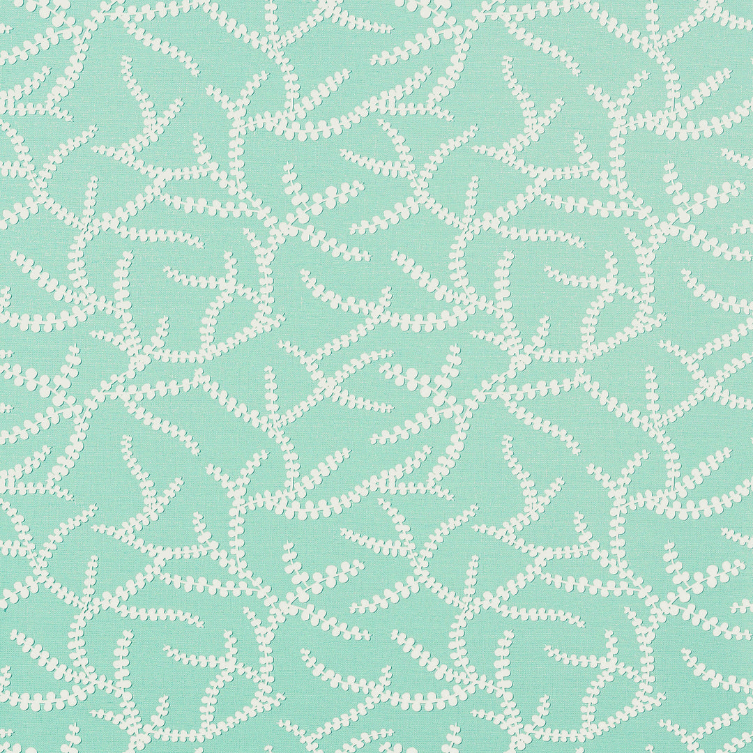 REGINA - Aqua by Thibaut Wallpaper