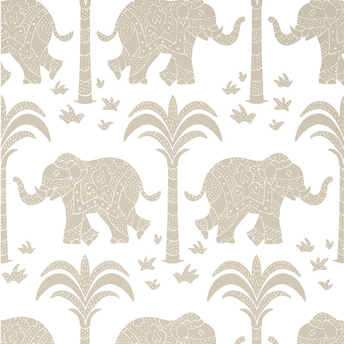 Elephant Beige T16205 by Thibaut Wallpaper Thibaut Wallpaper Elephant Beige T16205Wallpaper Kismet Wallpaper U.S.A. </p><p>Repeat: V: 25.25 27 - Fabric Carolina -