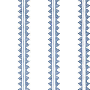 Agave Stripe Navy T16226 by Thibaut Wallpaper