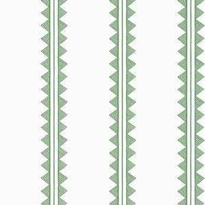 Agave Stripe Green T16227 by Thibaut Wallpaper