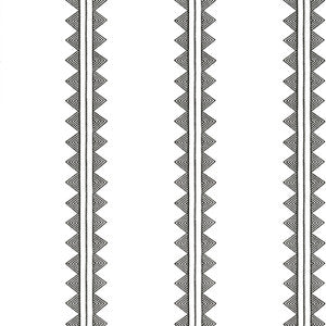 Agave Stripe Black T16232 By Thibaut Wallpaper