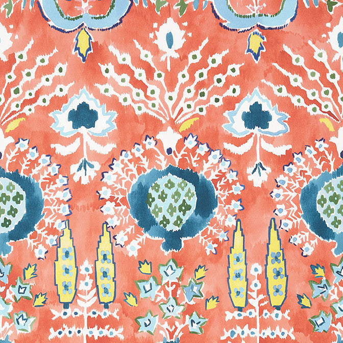 Mendoza Suzani Coral T16243 by Thibaut Wallpaper Thibaut Wallpaper Mendoza Suzani Coral T16243Wallpaper Kismet Non Woven Wallpaper U.S.A. </p><p>Repeat: V: 36 27 - Fabric Carolina -