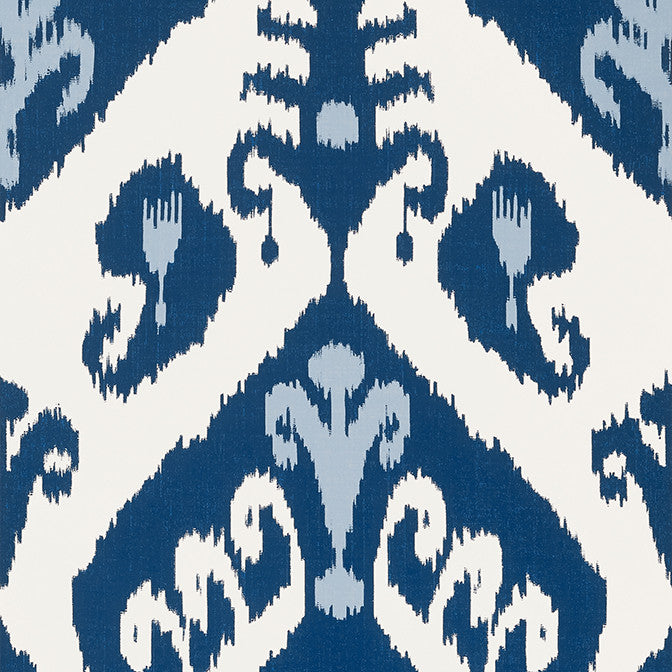 Indies Ikat Navy T16245 by Thibaut Wallpaper Thibaut Wallpaper Indies Ikat Navy T16245Wallpaper Kismet Wallpaper U.S.A. </p><p>Repeat: V: 25.25 20.5 - Fabric Carolina -
