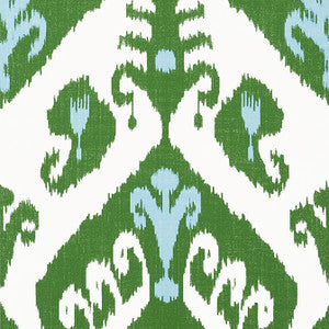 Indies Ikat Green T16246 by Thibaut Wallpaper