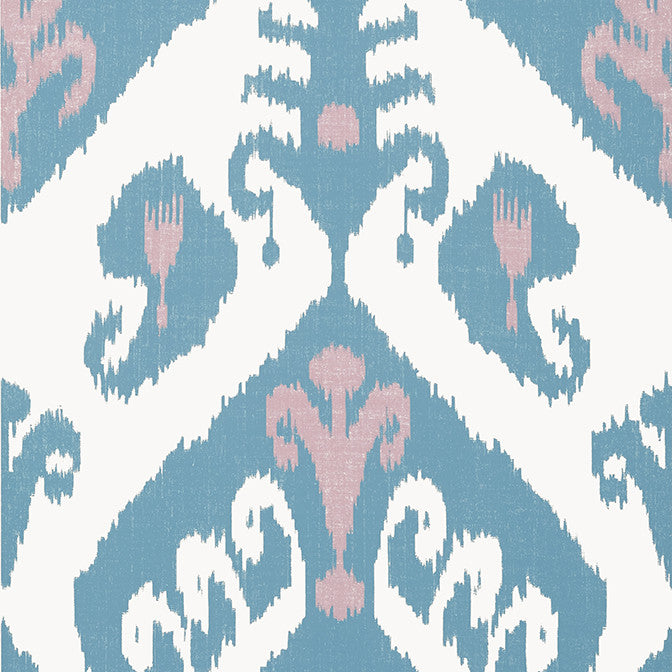 Indies Ikat Lavender and French Blue T16249 by Thibaut Wallpaper Thibaut Wallpaper Indies Ikat Lavender and French Blue T16249Wallpaper Kismet Wallpaper U.S.A. </p><p>Repeat: V: 25.25 20.5 - Fabric Carolina -