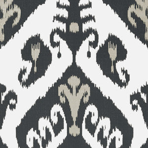 Indies Ikat Black T16250 by Thibaut Wallpaper