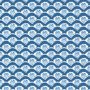 Emily Navy T16255 by Thibaut Wallpaper