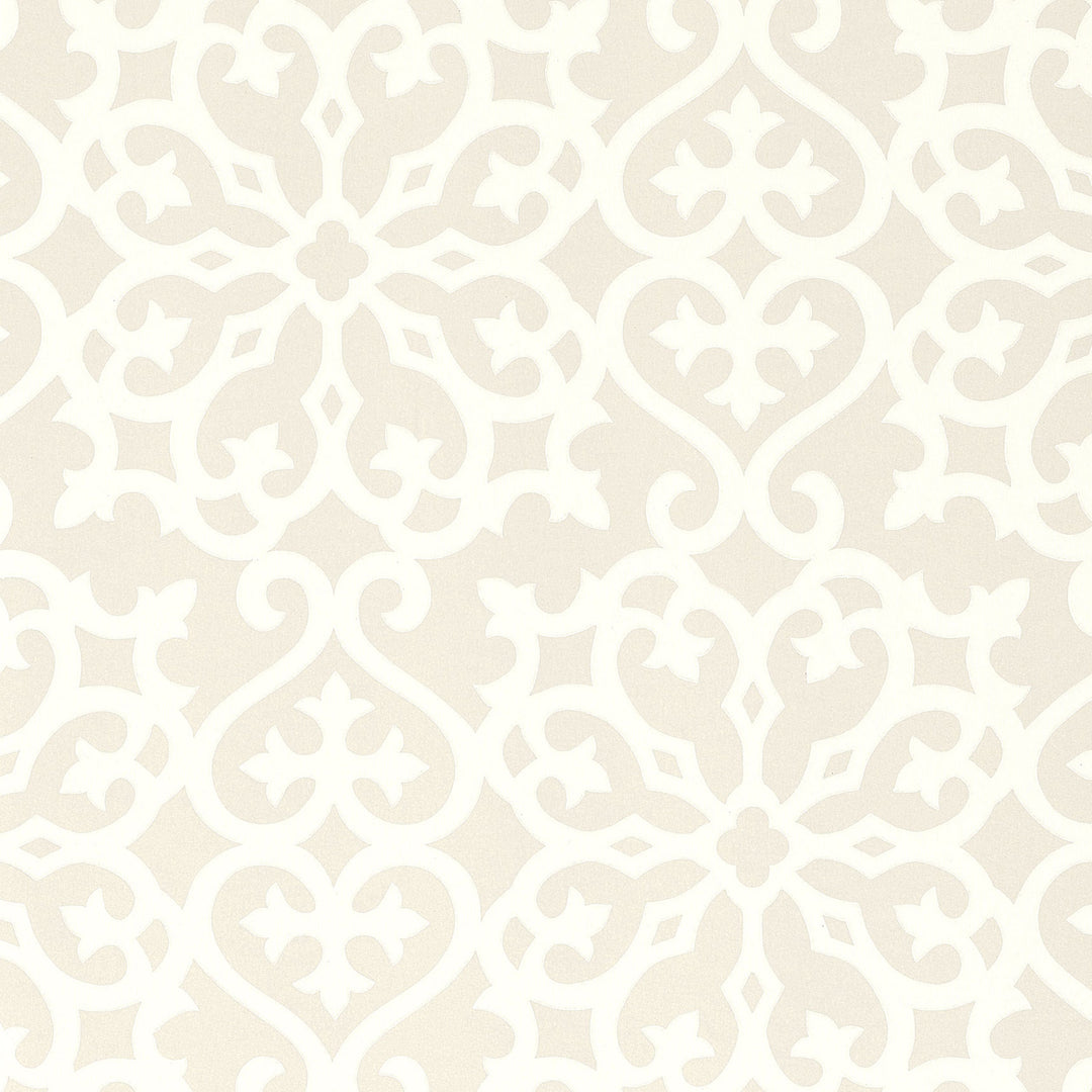 ALLISON - Linen by Thibaut Wallpaper
