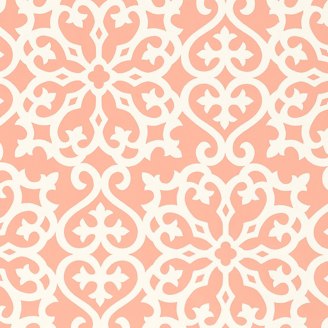 ALLISON - Coral by Thibaut Wallpaper