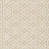 PRESCOTT - Metallic on Putty by Thibaut Wallpaper