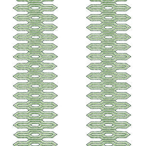 Nola Stripe Green T20808 by Thibaut Wallpaper