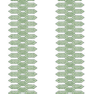 Nola Stripe Green T20808 by Thibaut Wallpaper