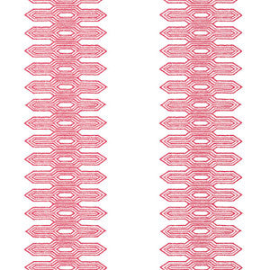 Nola Stripe Pink T20812 by Thibaut Wallpaper