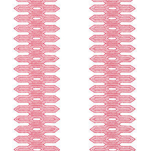Nola Stripe Pink T20812 by Thibaut Wallpaper