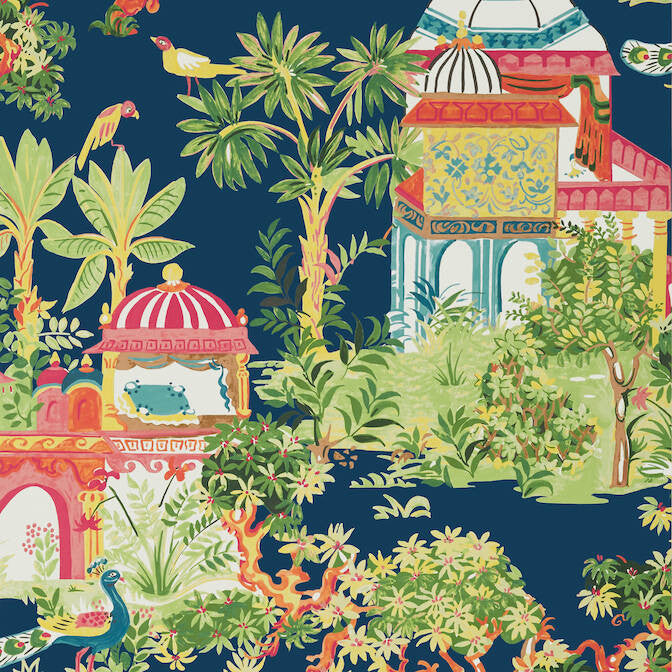 Mystic Garden Navy T20823 by Thibaut Wallpaper Thibaut Wallpaper Mystic Garden Navy T20823Wallpaper Eden Non Woven Wallpaper UNITED STATES </p><p>Repeat: V: 48 27 - Fabric Carolina -