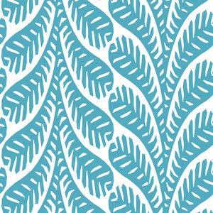 Ginger Turquoise T20833 by Thibaut Wallpaper