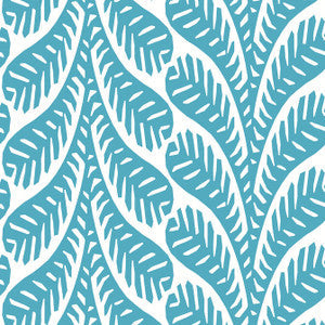 Ginger Turquoise T20833 by Thibaut Wallpaper