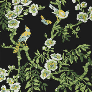 Yukio Black T20845 by Thibaut Wallpaper