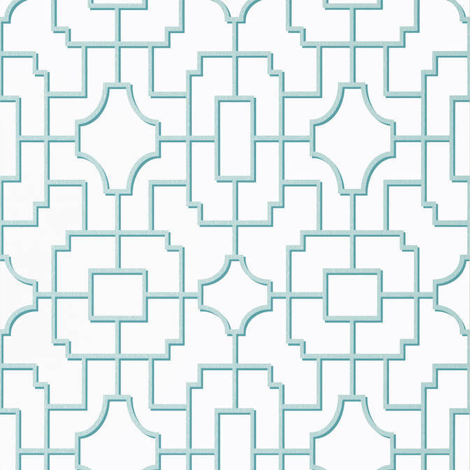Fretwork Spa Blue T20869 by Thibaut Wallpaper Thibaut Wallpaper Fretwork Spa Blue T20869Wallpaper Eden Wallpaper UNITED STATES </p><p>Repeat: V: 18 27 - Fabric Carolina -