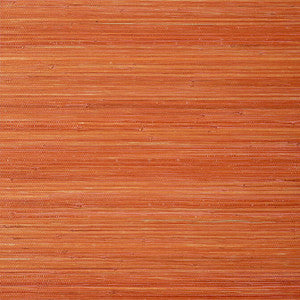 Raffia Palm Orange T24072 by Thibaut Wallpaper