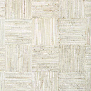 Mosaic Weave White T24078 by Thibaut Wallpaper
