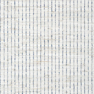 Sutton Stripe Navy on White T24086 by Thibaut Wallpaper