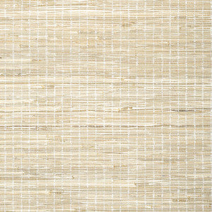 Sutton Stripe White on Natural T24087 by Thibaut Wallpaper
