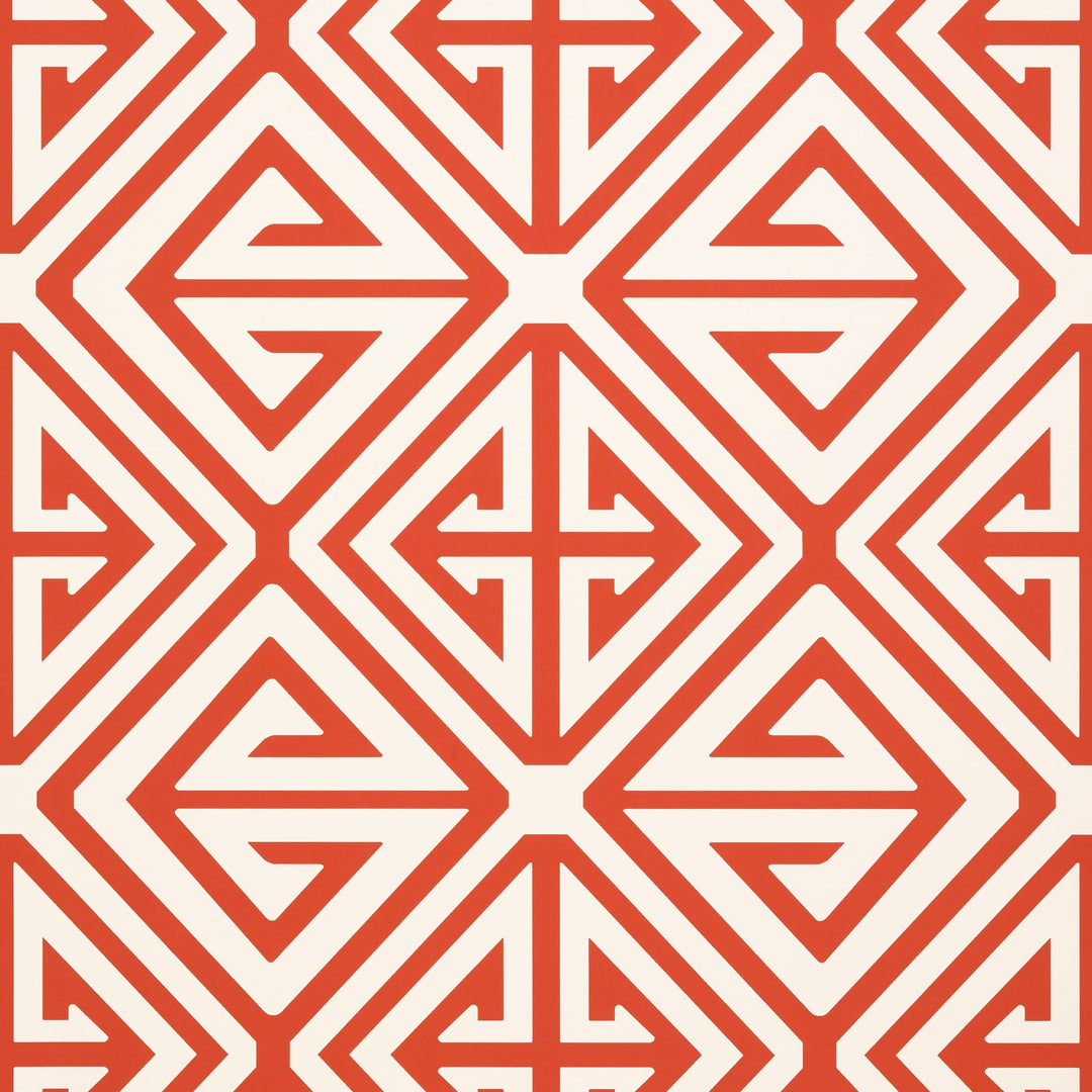 DEMETRIUS - Coral by Thibaut Wallpaper