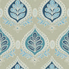 MIDLAND - Aqua and Beige by Thibaut Wallpaper