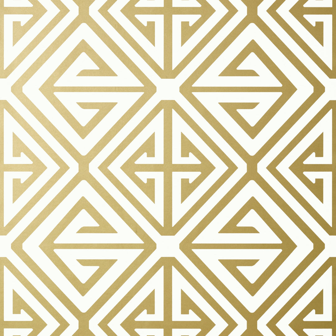 DEMETRIUS - Metallic Gold by Thibaut Wallpaper