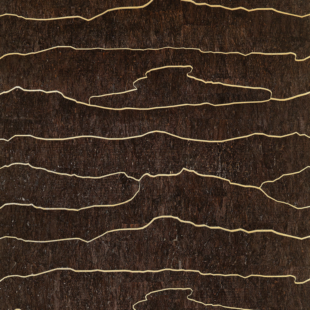 CLOUD MOSAIC - Gold Bark by Thibaut Wallpaper