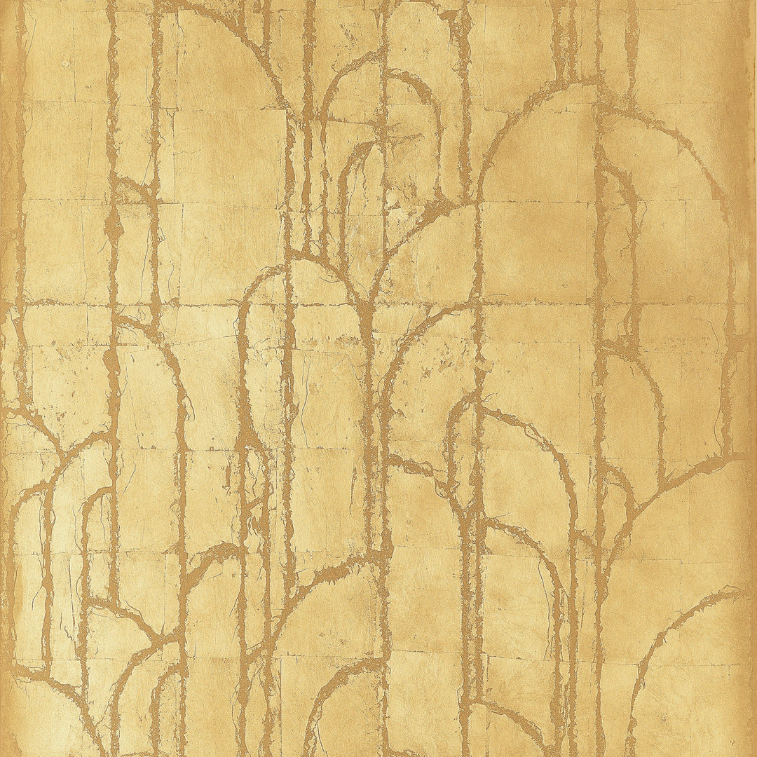DECO MOON - Gold by Thibaut Wallpaper