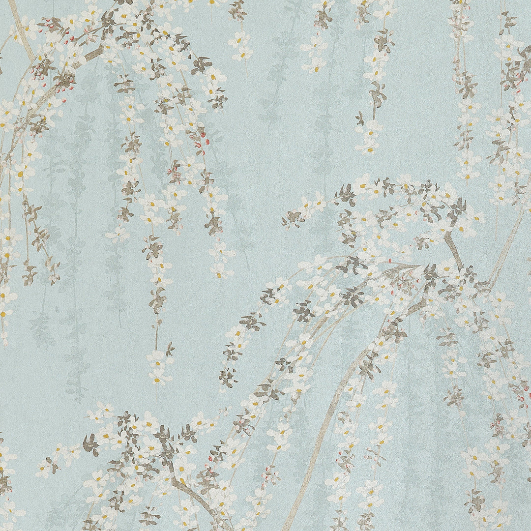 WEEPING BLOSSOM - Blue by Thibaut Wallpaper