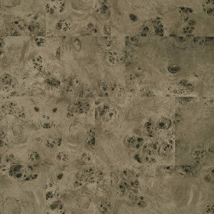 Burlwood Block Chocolate T274 by Thibaut Wallpaper