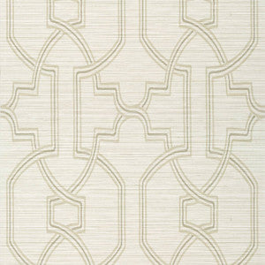 Promenade Beige T275 by Thibaut Wallpaper