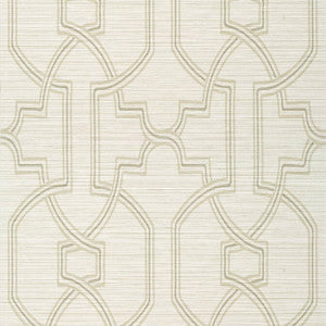 Promenade Beige T275 by Thibaut Wallpaper