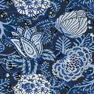Mitford Navy T2943 by Thibaut Wallpaper
