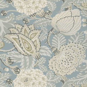 Mitford Aqua T2948 by Thibaut Wallpaper