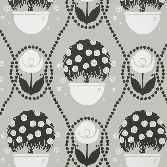 Rene Black and Beige T2958 by Thibaut Wallpaper Thibaut Wallpaper Rene Black and Beige T2958Wallpaper Paramount Non Woven Wallpaper UNITED KINGDOM </p><p>Repeat: V: 23 27 - Fabric Carolina -