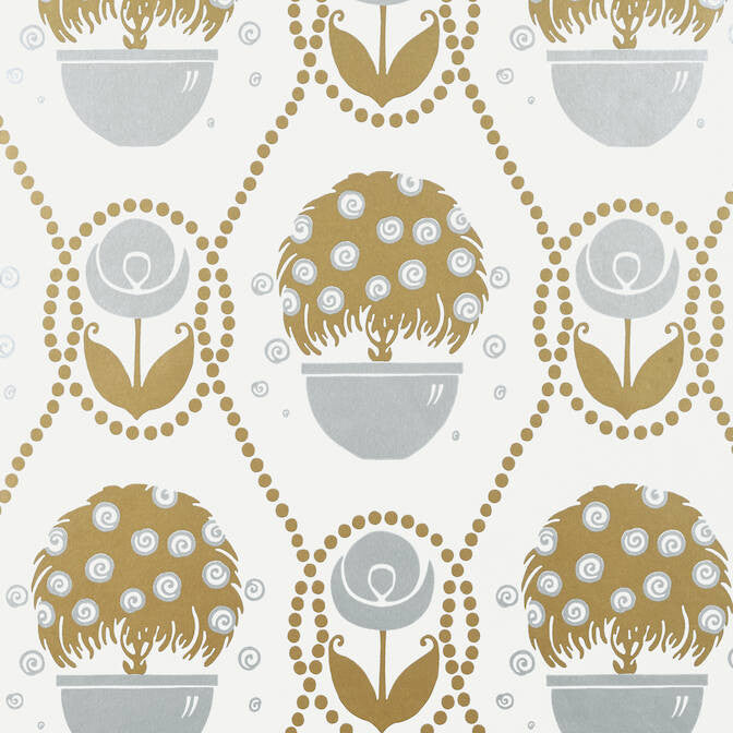 Rene Metallic Gold and Silver T2959 by Thibaut Wallpaper Thibaut Wallpaper Rene Metallic Gold and Silver T2959Wallpaper Paramount Non Woven Wallpaper UNITED KINGDOM </p><p>Repeat: V: 23 27 - Fabric Carolina -