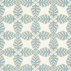Starleaf Aqua T2972 by Thibaut Wallpaper