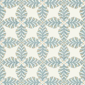 Starleaf Aqua T2972 by Thibaut Wallpaper